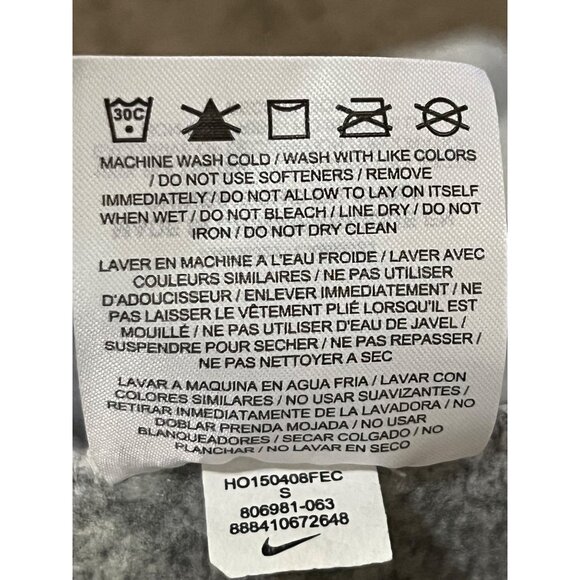 Nike Hypernatural Therma-Fit Hoodie Womens S Used Gray Black Trim 806981-063 - Picture 15 of 16